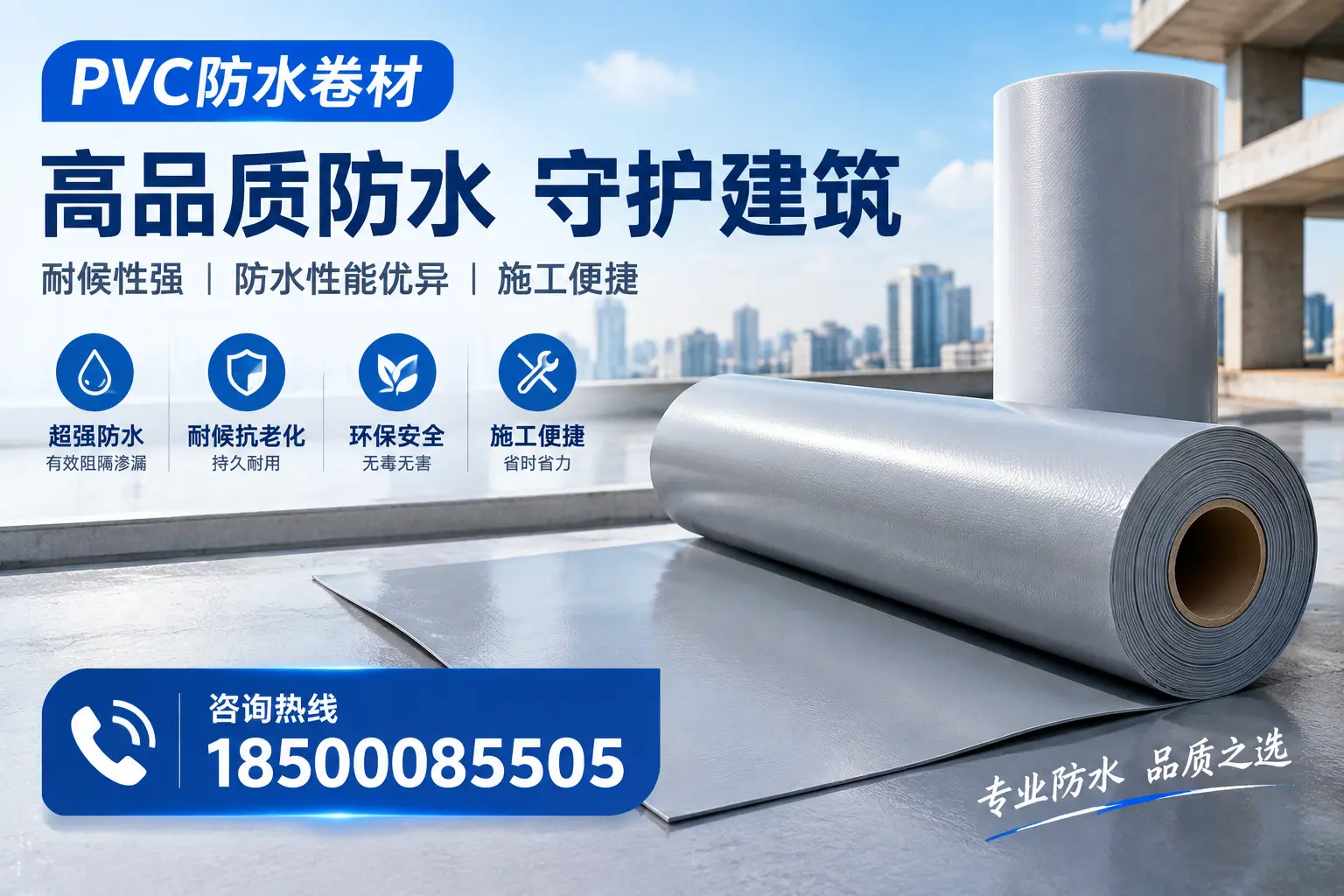 PVC防水卷材的防水效果评测,适合襄阳的科学依据